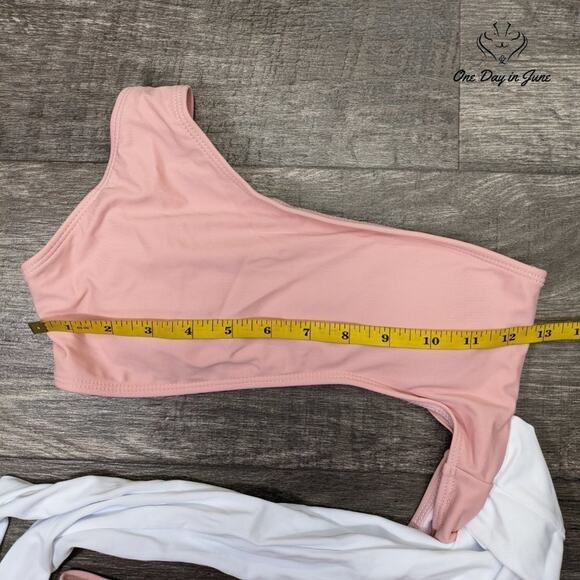 Sweatyrocks One Shoulder Cutout Tie One Piece Swimsuit Size S - Picture 2 of 3